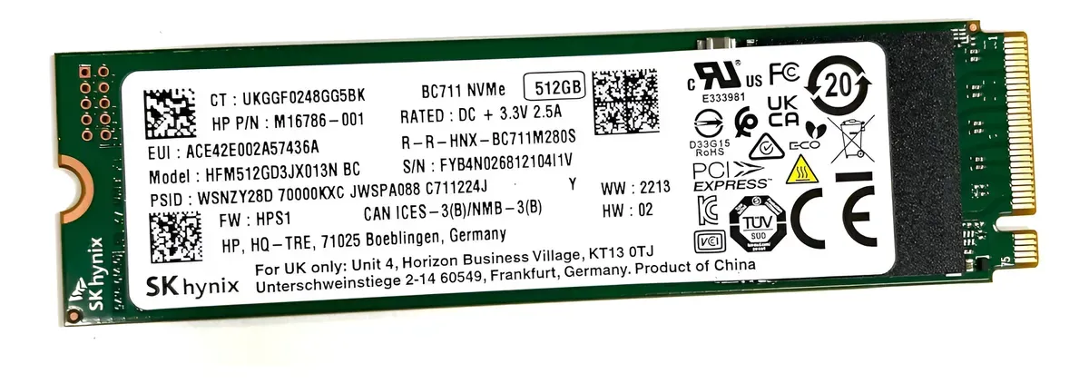DISCO M.2 SK HYNIX OEM HFS512GEJ9X108N 512GB, vista 2
